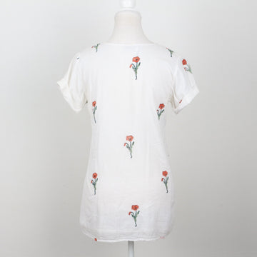 White Floral Blouse | Size S - 0