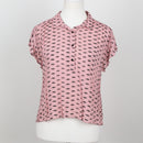 Zara Pink Graphic Blouse | Size XS-1