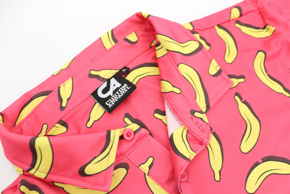 Custom Apparel banana golf shirt - XL