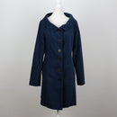 Blue Velvet-Feel Coat | Size S-1