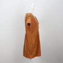 Cotton On Tan Corduroy Mini Dress | Size M-2