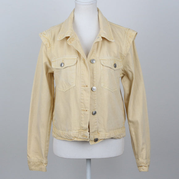Butter Yellow Denim Jacket | Size S