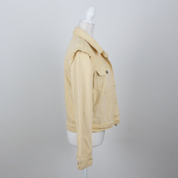 Butter Yellow Denim Jacket | Size S