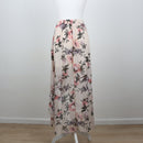 Baby Pink Floral Chiffon Tulip Skirt | Size S-2