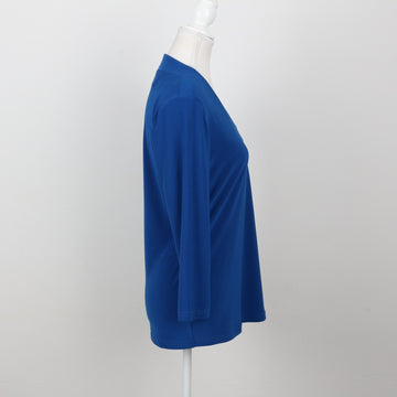 Electric Blue V-Neck Stretch Blouse | Size S - 0