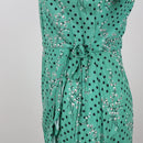 Zara Green Floral Wrap Dress | Size S-4