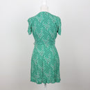 Zara Green Floral Wrap Dress | Size S-2