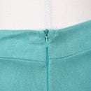 Turquoise Suede Ruffle Skirt | Size M-2