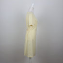 Pastel Yellow Wrap T-Shirt Dress | Size 32-2