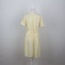 Pastel Yellow Wrap T-Shirt Dress | Size 32-3