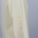 Pastel Yellow Half-Button Long Sleeve Blouse | Size 32-2