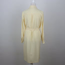 Pastel Yellow Wrap Shirt Dress | Long Sleeve | Size 32-3