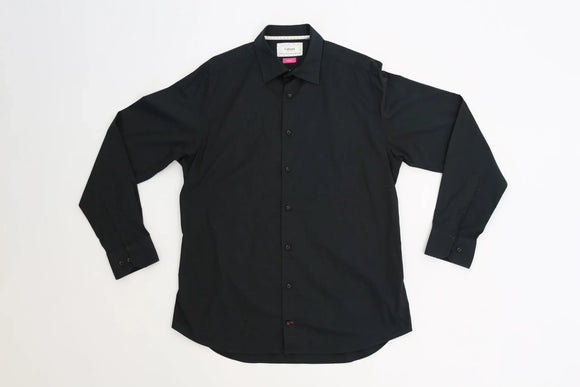 Fabiani navy blue fitted shirt - XL