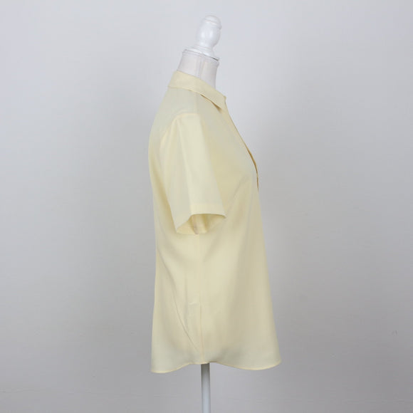 Pastel Yellow Short Sleeve Shirt | Size 32