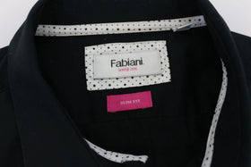 Fabiani navy blue fitted shirt - XL - 0