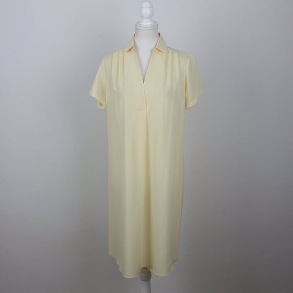 Pastel Yellow Short Sleeve T-Shirt Dress | Size 32