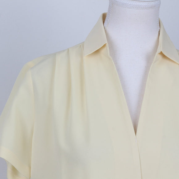 Pastel Yellow Short Sleeve T-Shirt Dress | Size 32