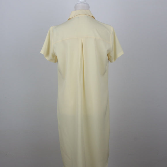 Pastel Yellow Short Sleeve T-Shirt Dress | Size 32
