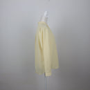 Pastel Yellow V-Neck Long Sleeve Blouse | Size 32-2