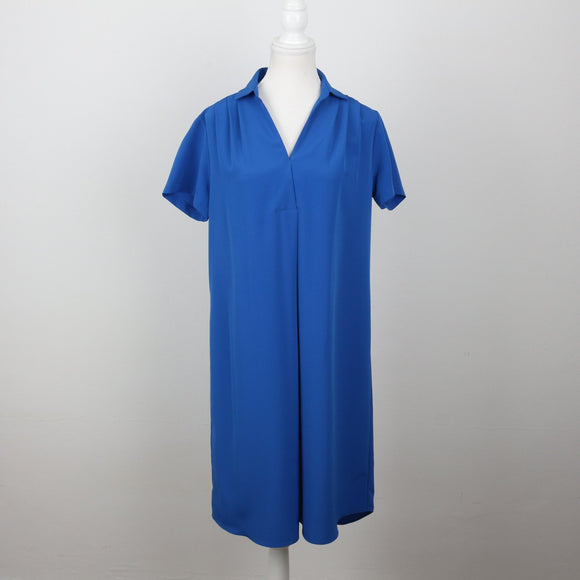 Electric Blue V-Neck T-Shirt Dress | Size 34