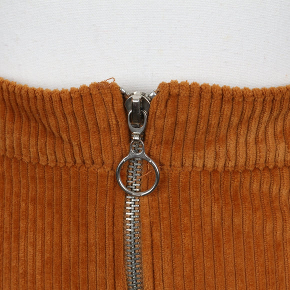 The Fix Mustard Corduroy Mini Skirt | Size 16