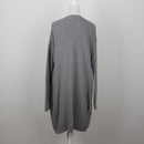 H&M Grey Ribbed Long Cardigan | Size XS-2