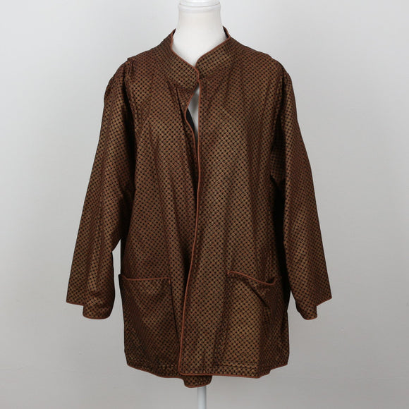 Handmade Geometric Print Blazer – Size L