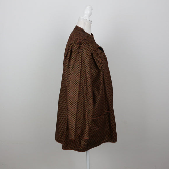 Handmade Geometric Print Blazer – Size L