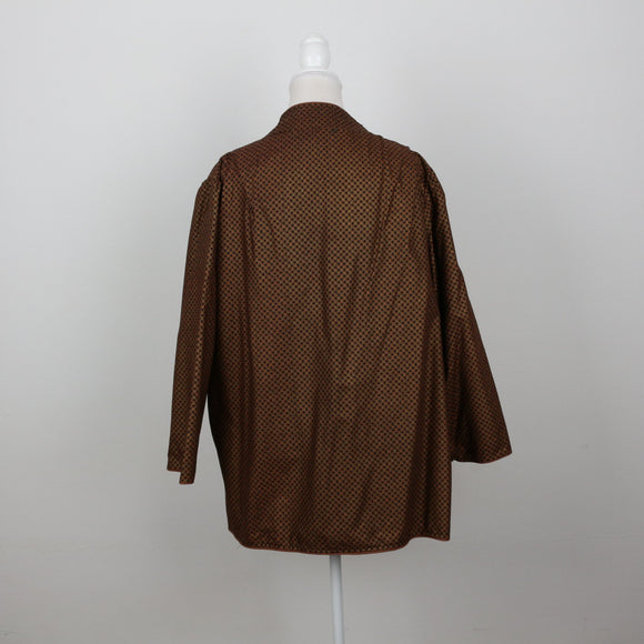 Handmade Geometric Print Blazer – Size L