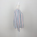 Pastel Stripe Off-Shoulder Blouse – Size M-3