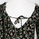 Topshop Black Ditsy Floral Cold-Shoulder Maxi Dress – Size 10-4