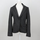 Charcoal Flecked Herringbone Tweed Blazer – Size 10-1