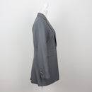 Slate Grey Longline Single-Button Notch Lapel Blazer – Size 32-3