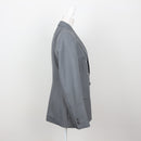 Steel Blue Double-Breasted Peak Lapel Tailored Blazer – Size 32-3