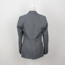 Steel Blue Double-Breasted Peak Lapel Tailored Blazer – Size 32-2
