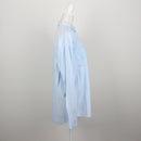 Powder Blue Tonal Floral Embroidered Button-Down Oversized Shirt – Size L-3