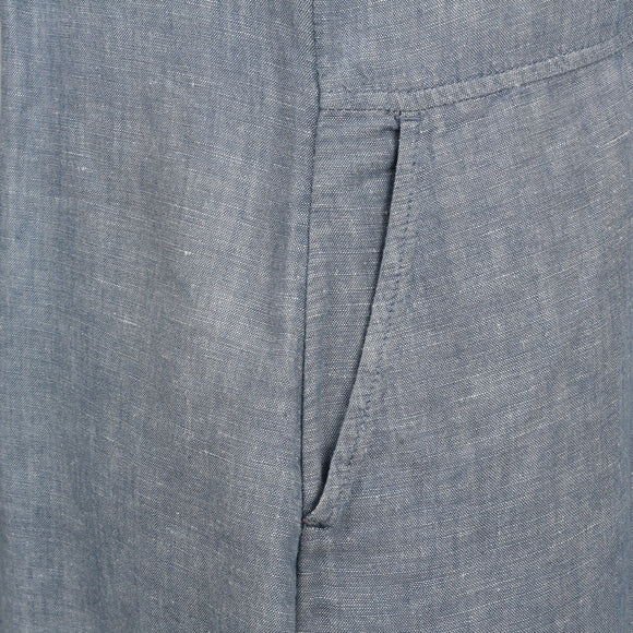 Banana Republic Chambray Linen Short-Sleeve Button-Down Shirt Dress – Size 8