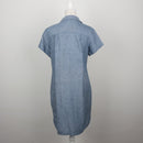 Banana Republic Chambray Linen Short-Sleeve Button-Down Shirt Dress – Size 8-3