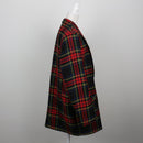 Vintage Red & Black Royal Stewart Tartan Longline Blazer – Size L-3