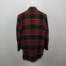 Vintage Red & Black Royal Stewart Tartan Longline Blazer – Size L-2