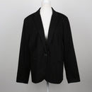 Foschini Black Single-Button Notch Lapel Tailored Blazer – Size 18-1