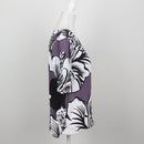 Poetry Mauve & White Bold Tropical Floral Print Short-Sleeve Blouse – Size 8-2