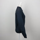 Midnight Navy Zip-Up Ribbed-Cuff Lined Bomber Jacket – Size S-2