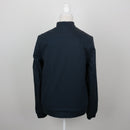 Midnight Navy Zip-Up Ribbed-Cuff Lined Bomber Jacket – Size S-3