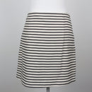 Topshop Cream & Black Stripe Nautical Double-Button Wrap Mini Skirt – Size 12-3