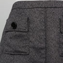 Salt & Pepper Herringbone Tweed High-Waist A-Line Mini Skirt with Flap Pockets – Size 38-2