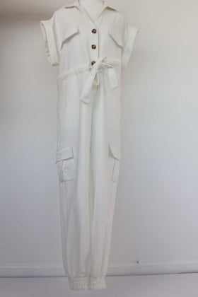 White denim jumpsuit - 0