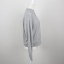 Grey Marl Iridescent Sequin Floral All-Over Crew-Neck Sweatshirt – Size S-2