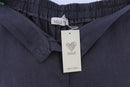 Charcoal wide leg 100% linen pants-2