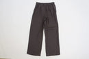 Charcoal wide leg 100% linen pants-3
